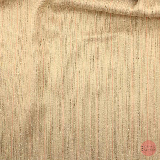 Beige and Peach Striped Decor Fabric - Piece