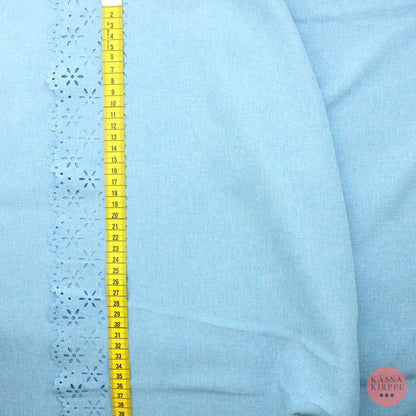 Blue Hole Lace Garment Bag - Piece