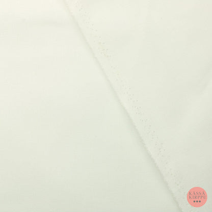 Valkoinen hiukan joustava puuvilla-polyesteri - Mittamyynti