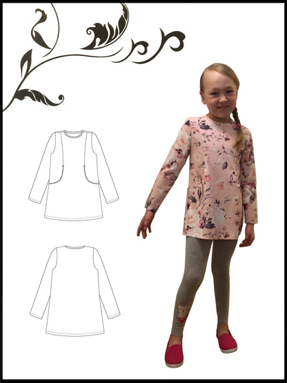 Tiuku - Children's tunic - Paper pattern