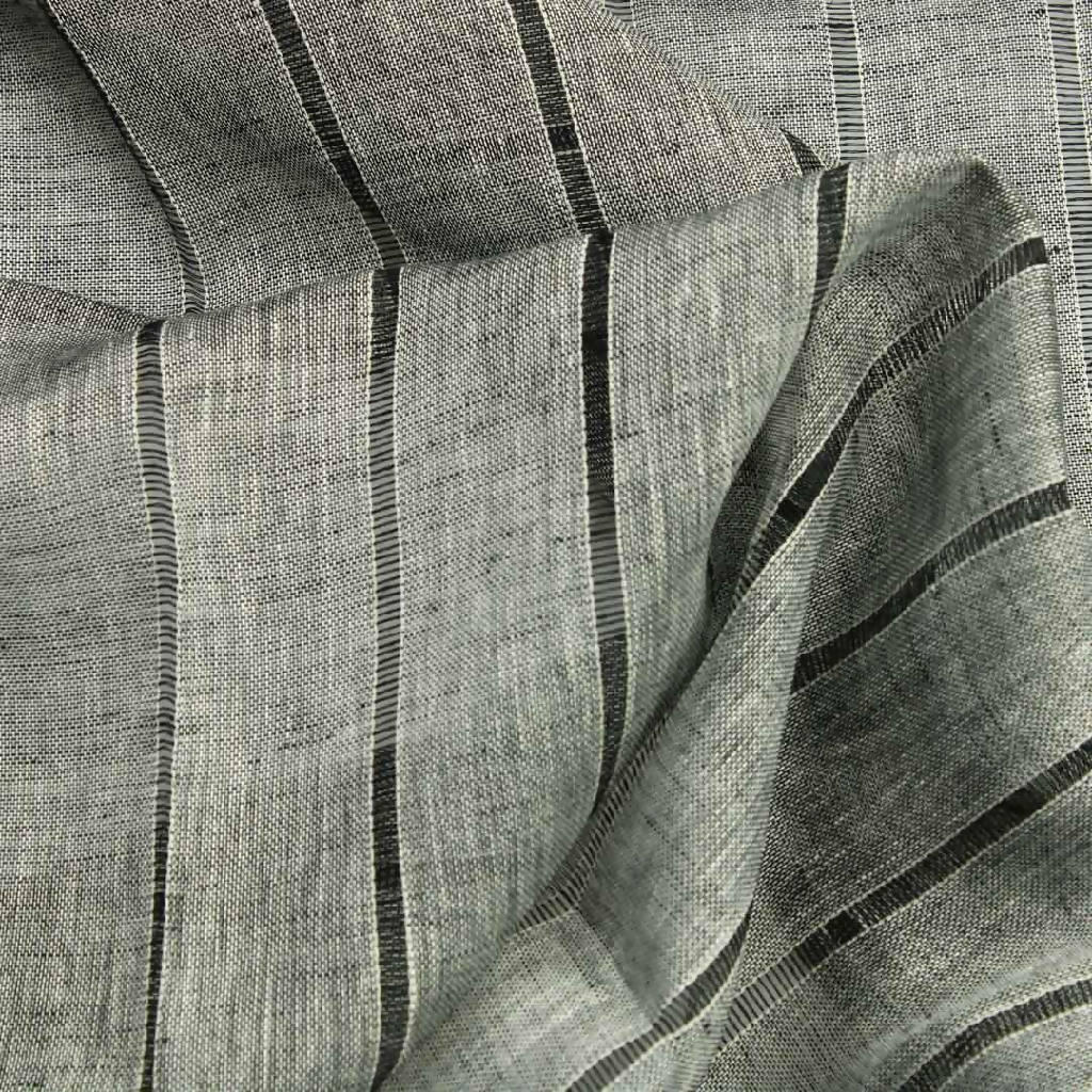 Sheer Striped Curtain Fabric - Piece